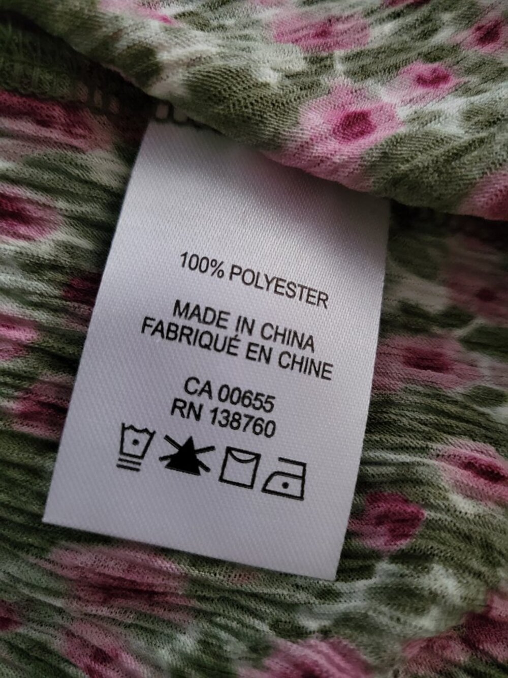 NWT Pink and Olive Green Floral Printed Pleated Midi Dress Flutter Sleeve M - Picture 9 of 10